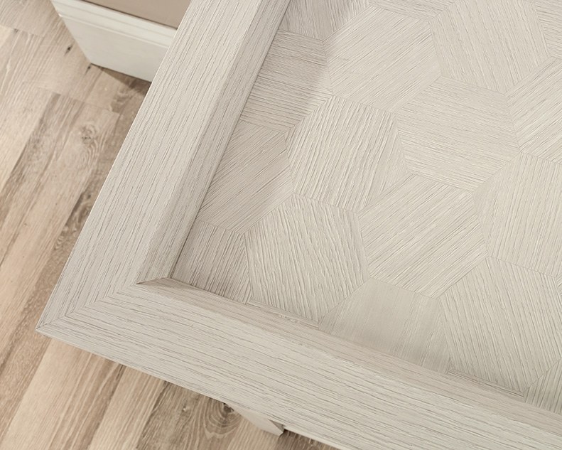 Sauder Console Table with Storage - Glacier Oak