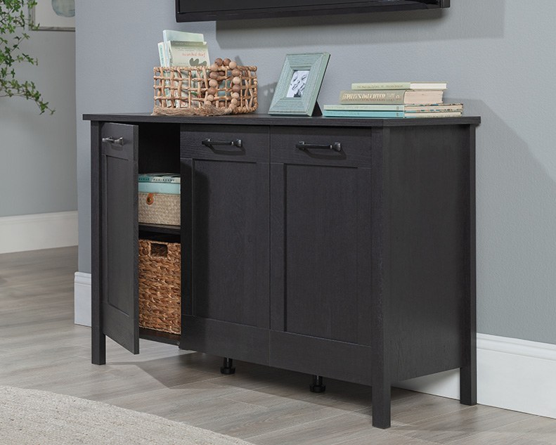 Sauder Select 3-Door Storage Cabinet - Raven Oak