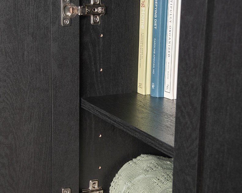 Sauder Select 3-Door Storage Cabinet - Raven Oak