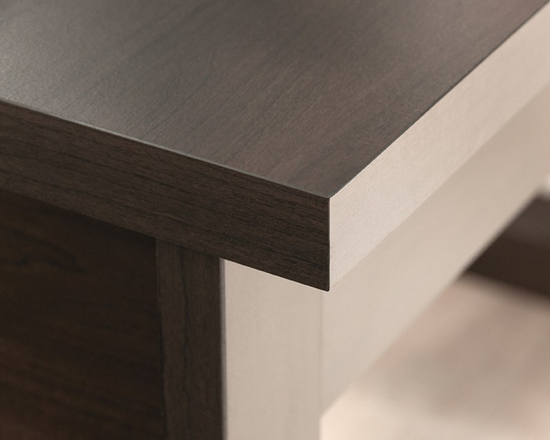 Sauder Single Pedestal Desk - Cinnamon Cherry