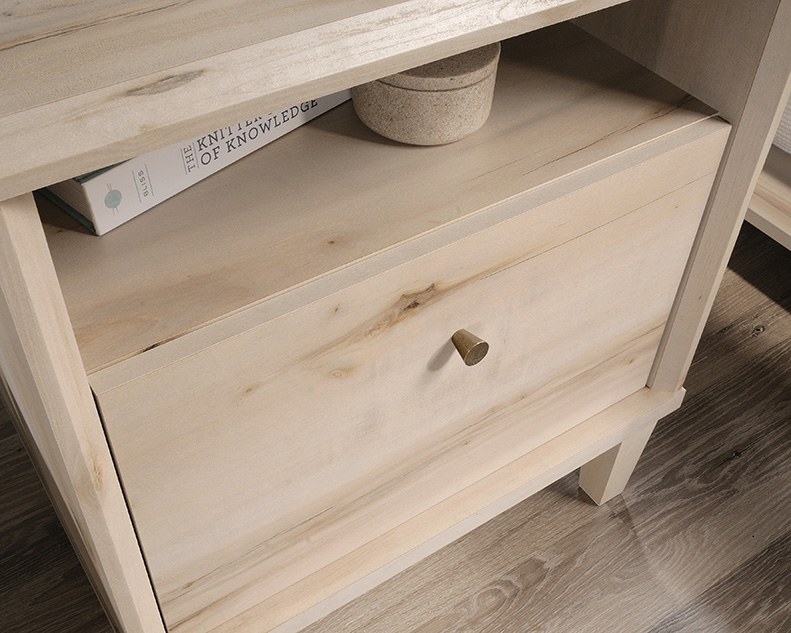 Sauder Willow Place 1-Drawer Night Stand with Open Shelf Storage - Pacific Maple