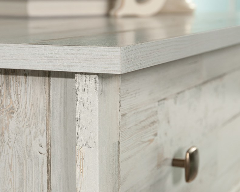 Sauder River Ranch 4-Drawer Dresser Chest - White Plank