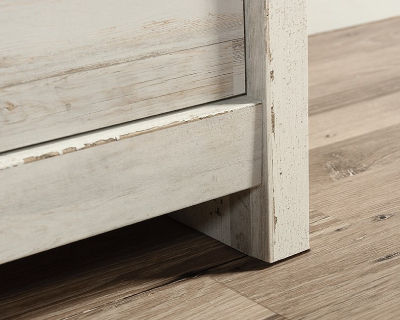 Sauder River Ranch 4-Drawer Dresser Chest - White Plank