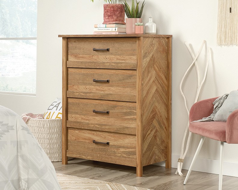 Sauder Cannery Bridge 4-Drawer Chest - Sindoori Mango