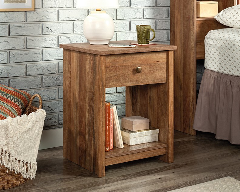 Sauder River Ranch Night Stand with Drawer - Sindoori Mango