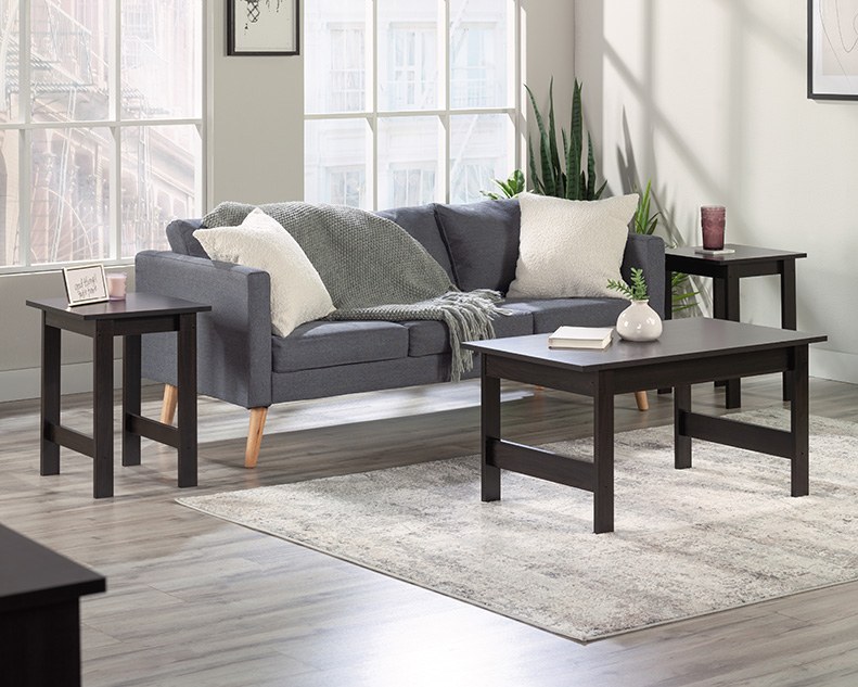Sauder Beginnings 3-Piece Table Set - Cinnamon Cherry