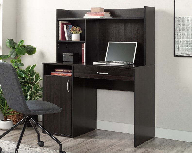 Sauder Beginnings Desk With Hutch - Cinnamon Cherry