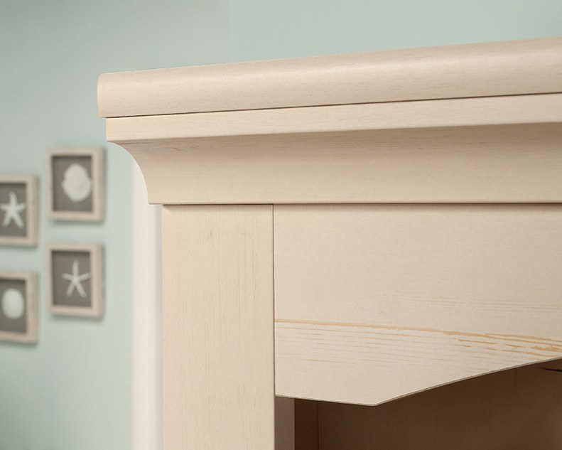 Sauder Harbor View Library - Antiqued White