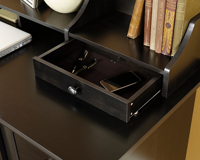 Sauder Edge Water Computer Desk - Estate Black