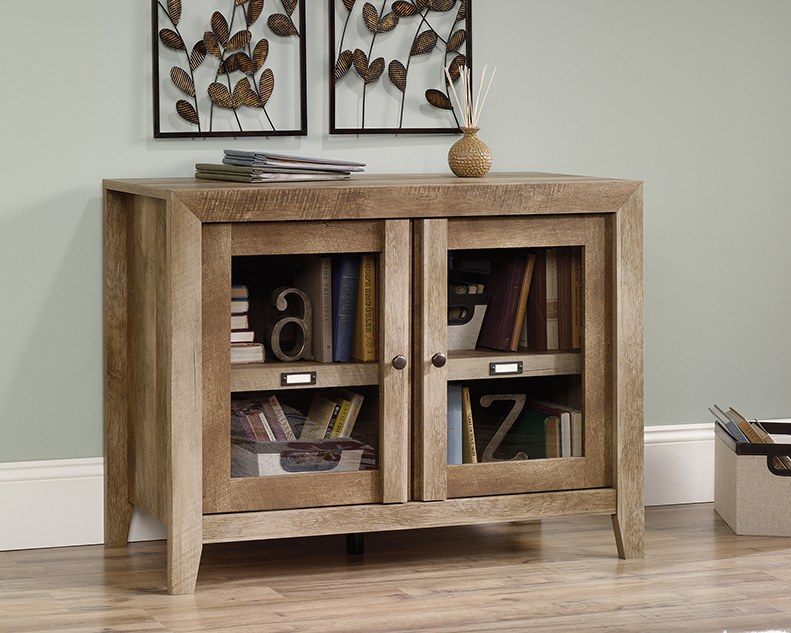 Sauder Display Cabinet - Craftsman Oak