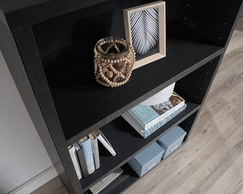 Sauder Select 3-Shelf Display Bookcase - Raven Oak