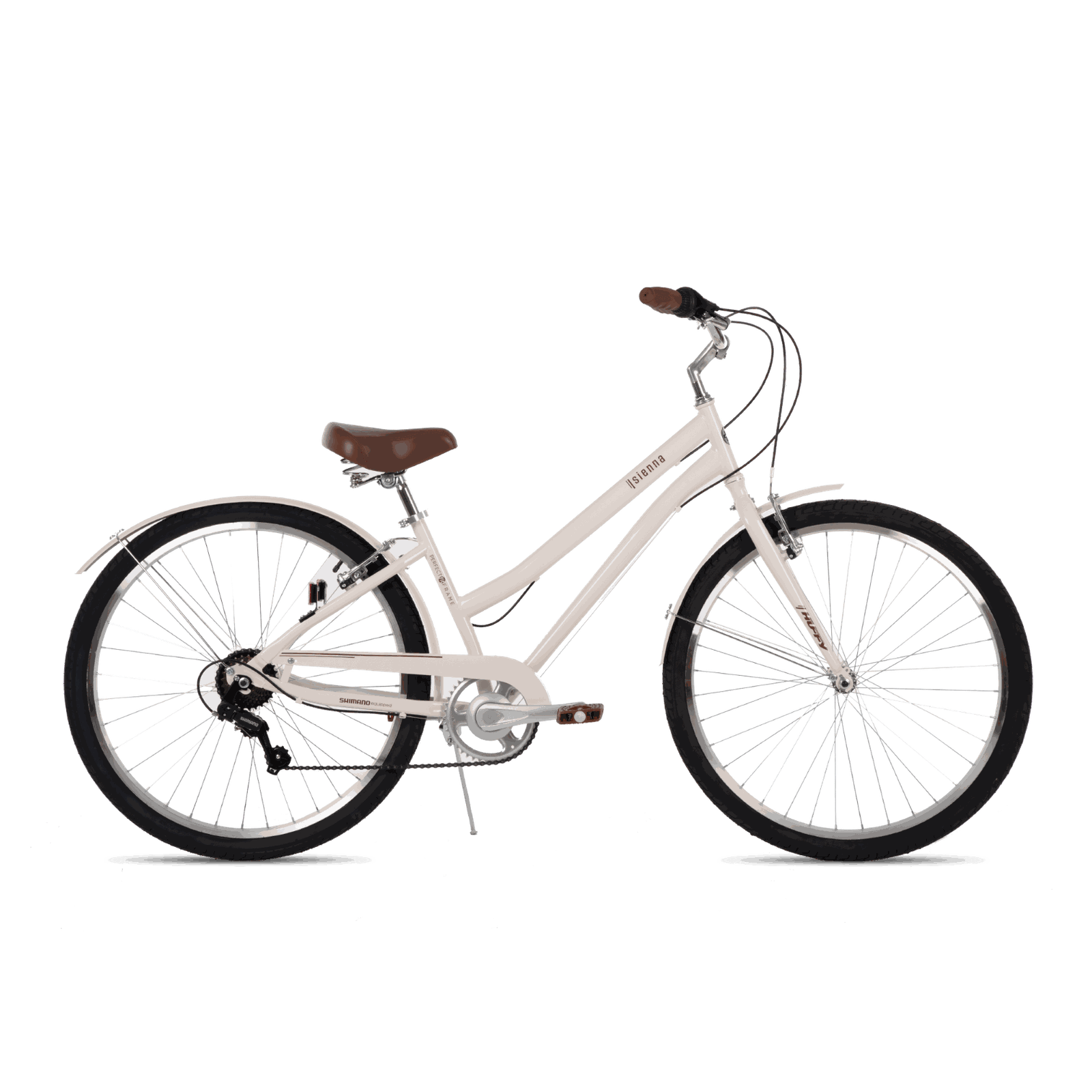Huffy Sienna Comfort Bike, 27.5-Inch, Cream