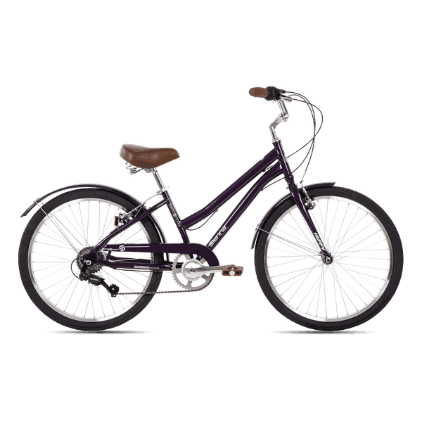 Huffy Sienna Comfort Bike, 24-Inch, Purple