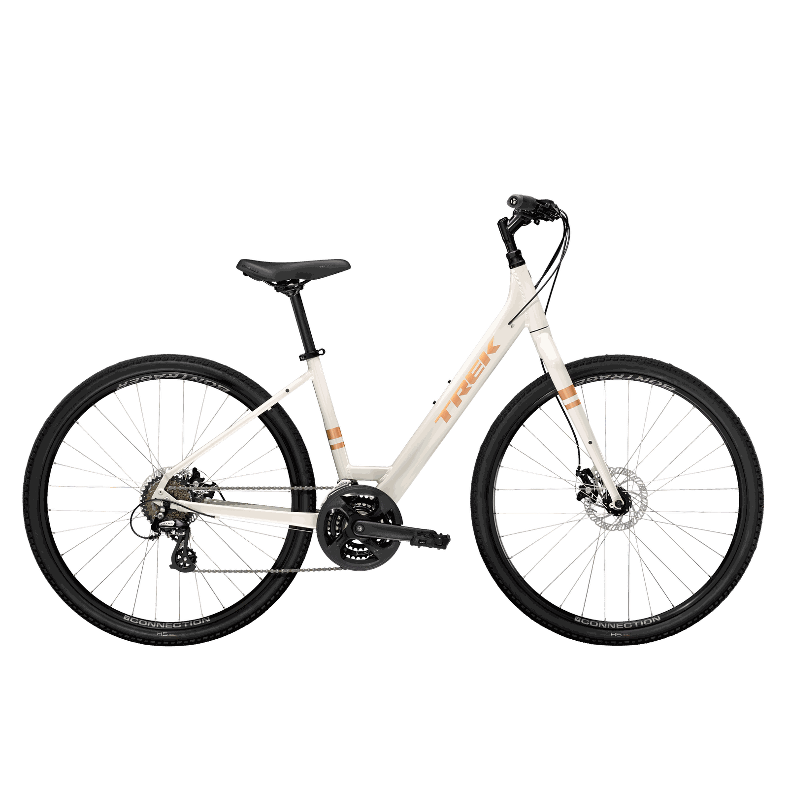 Trek Verve 1 Disc Lowstep Gen 4 Hybrid Bike - M - White