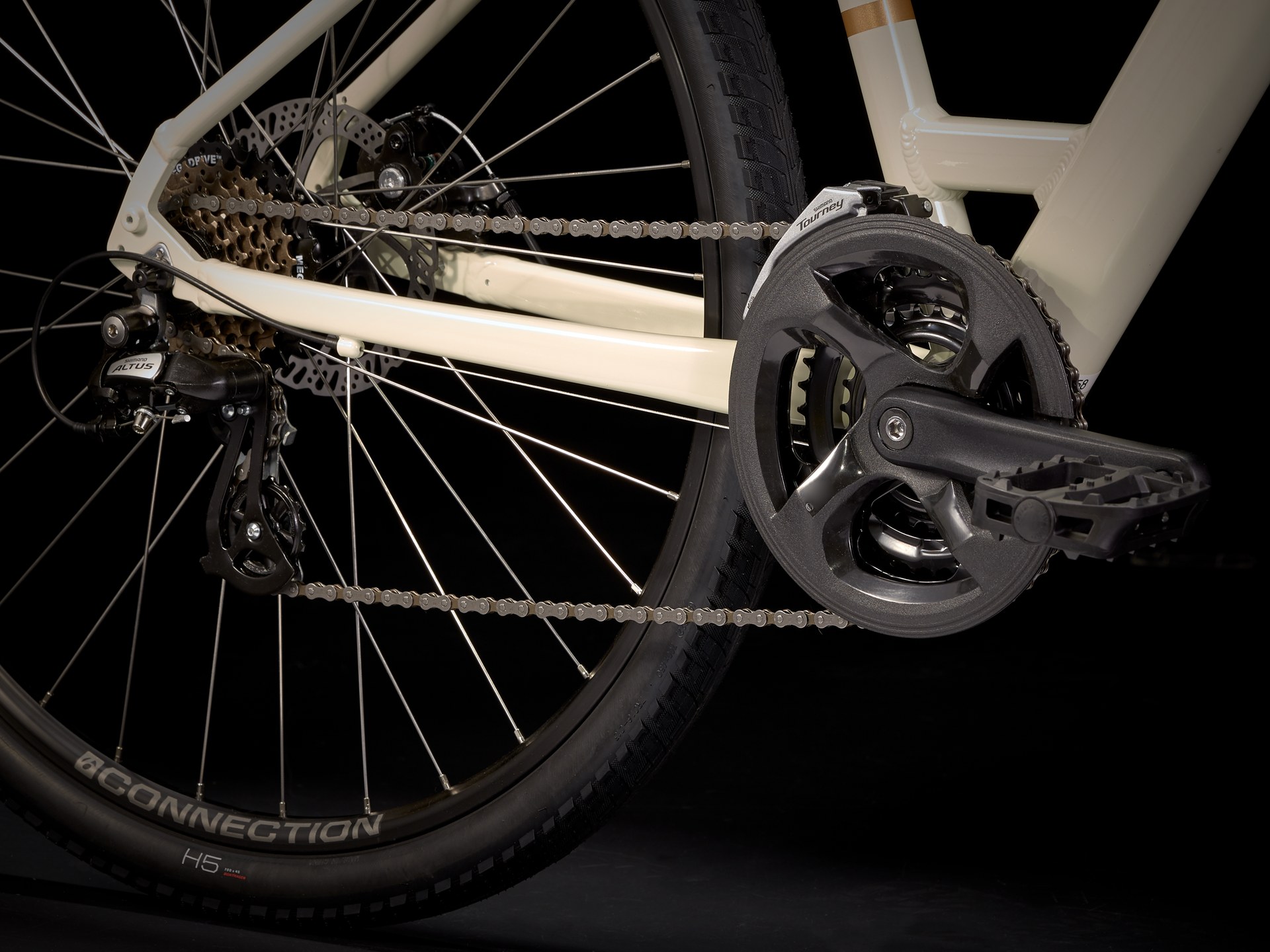 Trek Verve 1 Disc Lowstep Gen 4 Hybrid Bike - M - White