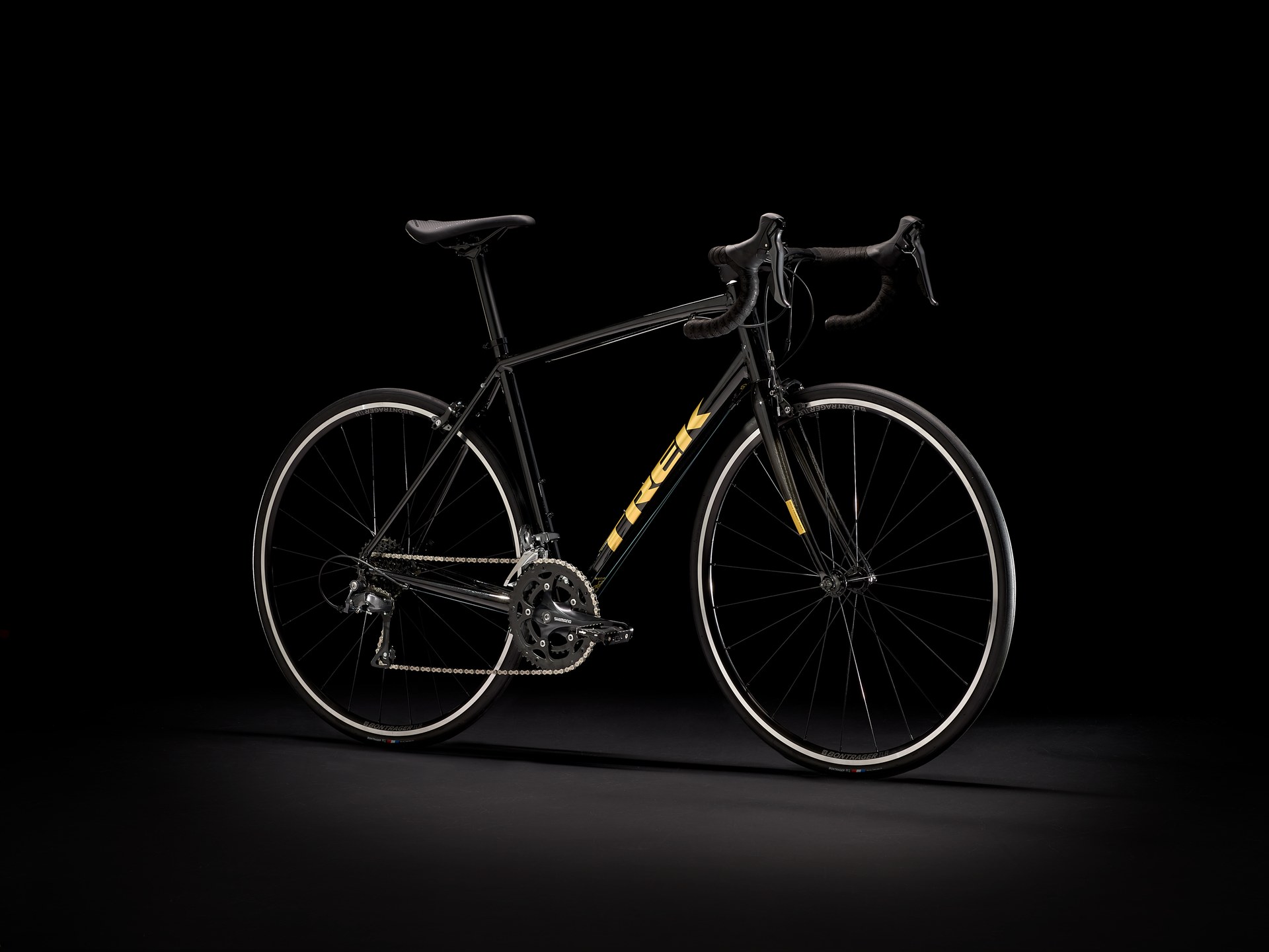 Trek Domane AL 2 Rim Road Bike - 60 cm - Black / Brushed Chrome