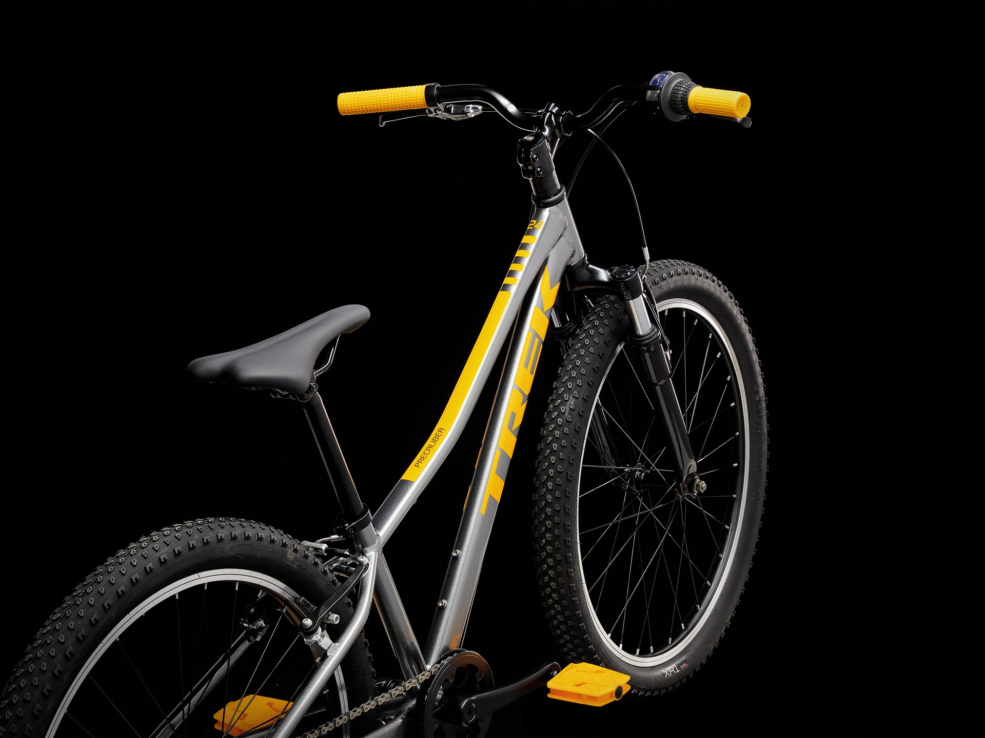 Trek Precaliber 24 8-Speed Suspension Kids Bike - One Size - Black