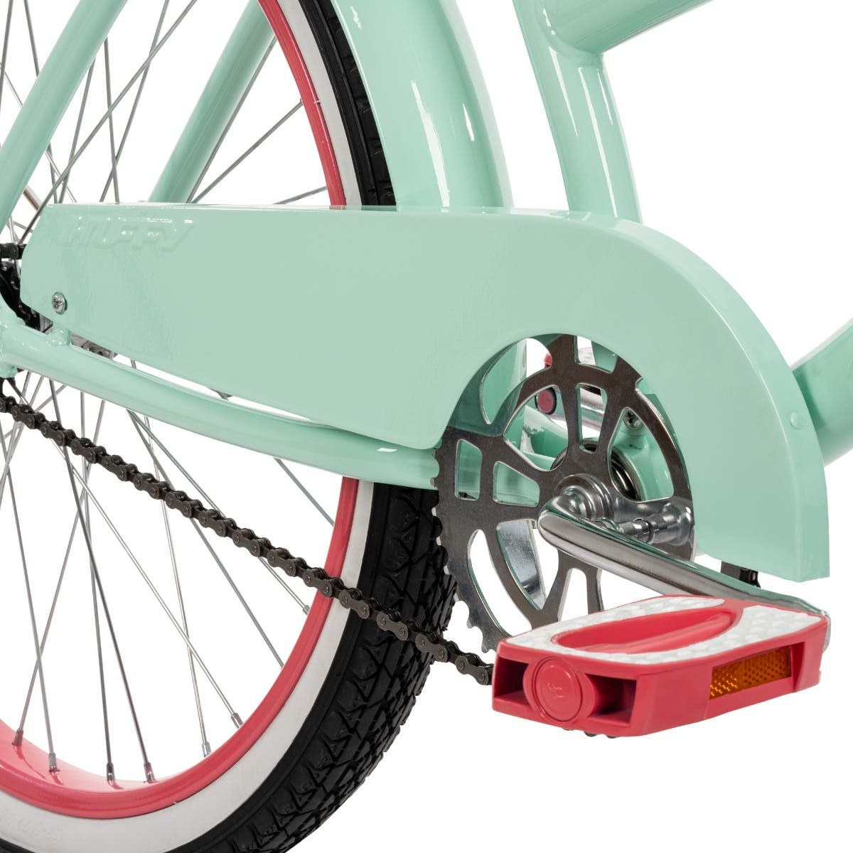Huffy Good Vibrations Girls' Beach Cruiser, 24-Inch, Pastel Green