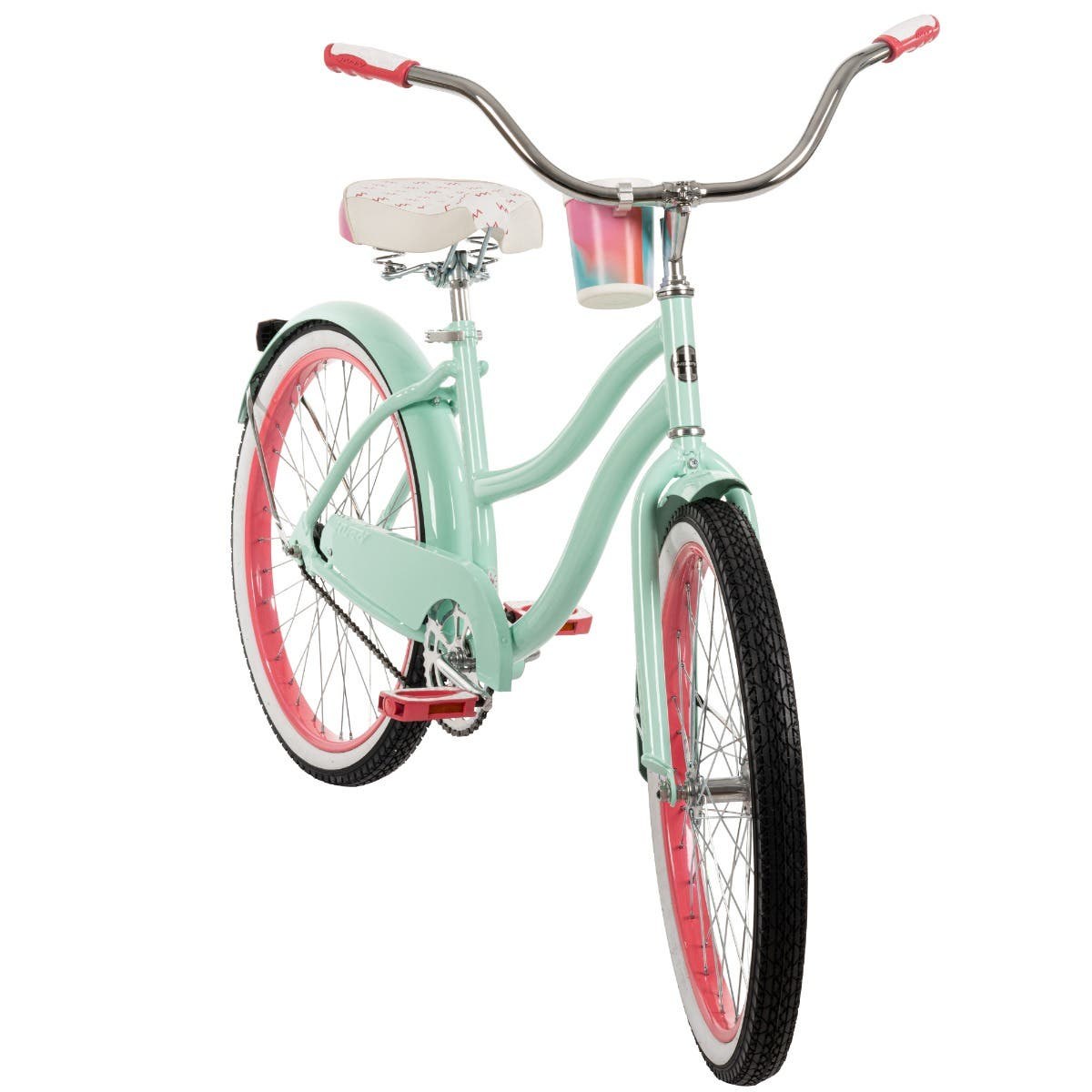 Huffy Good Vibrations Girls' Beach Cruiser, 24-Inch, Pastel Green