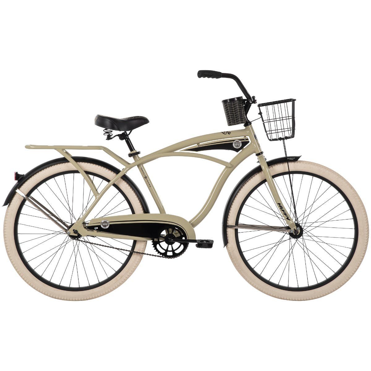 Huffy Deluxe Beach Cruiser, 26-Inch, Cream