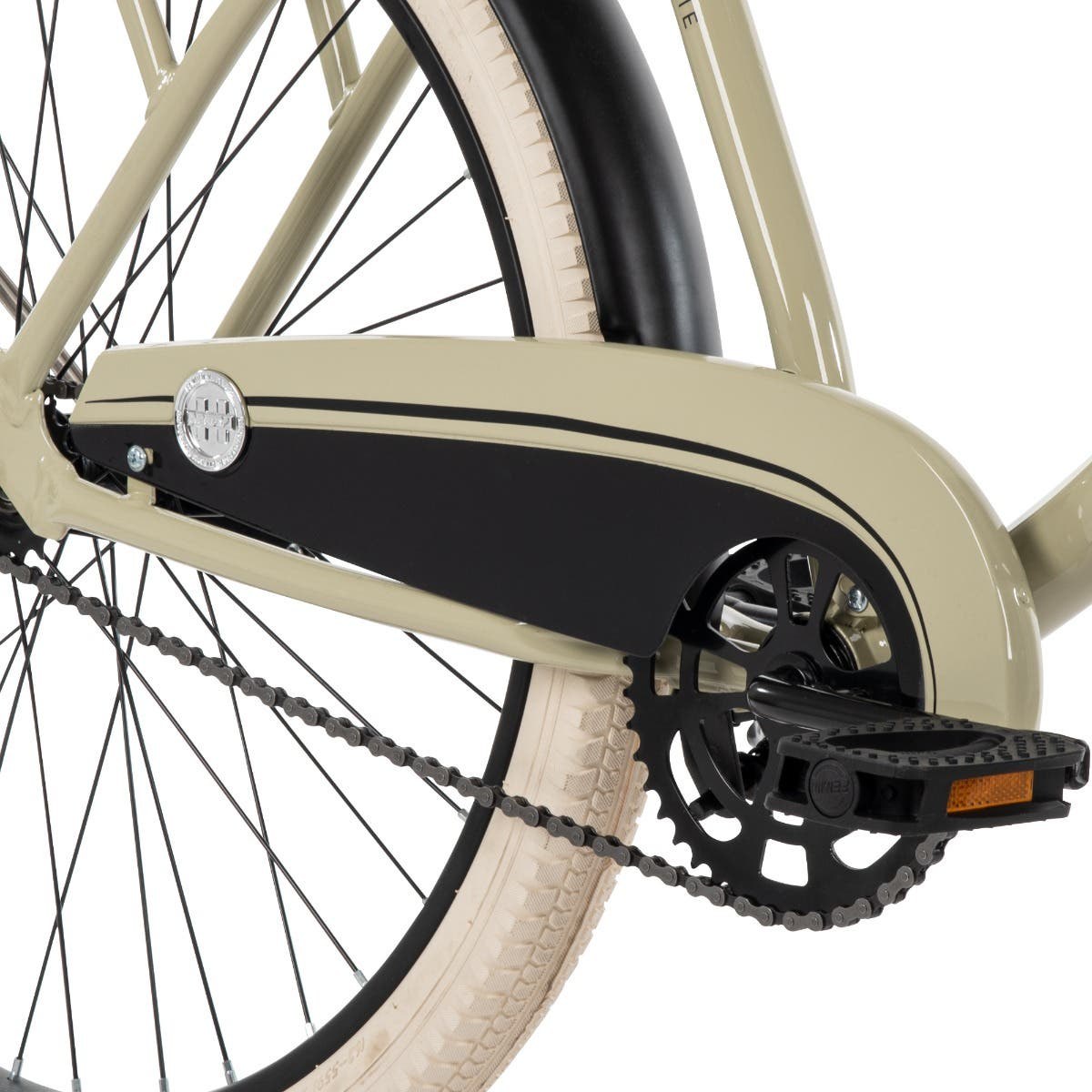 Huffy Deluxe Beach Cruiser, 26-Inch, Cream