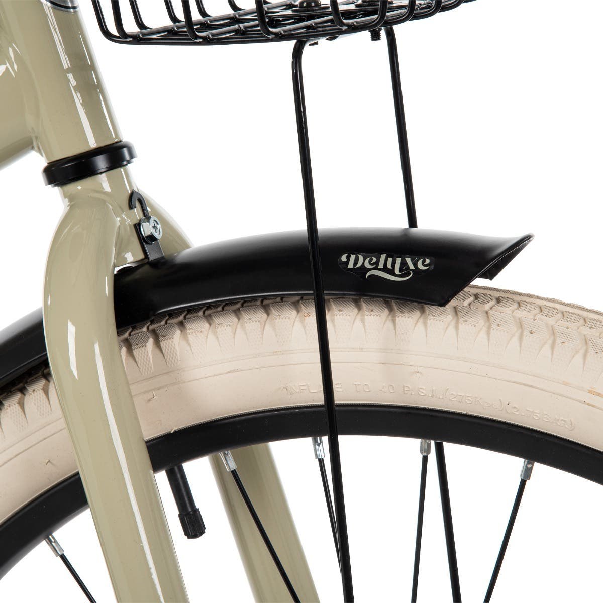 Huffy Deluxe Beach Cruiser, 26-Inch, Cream