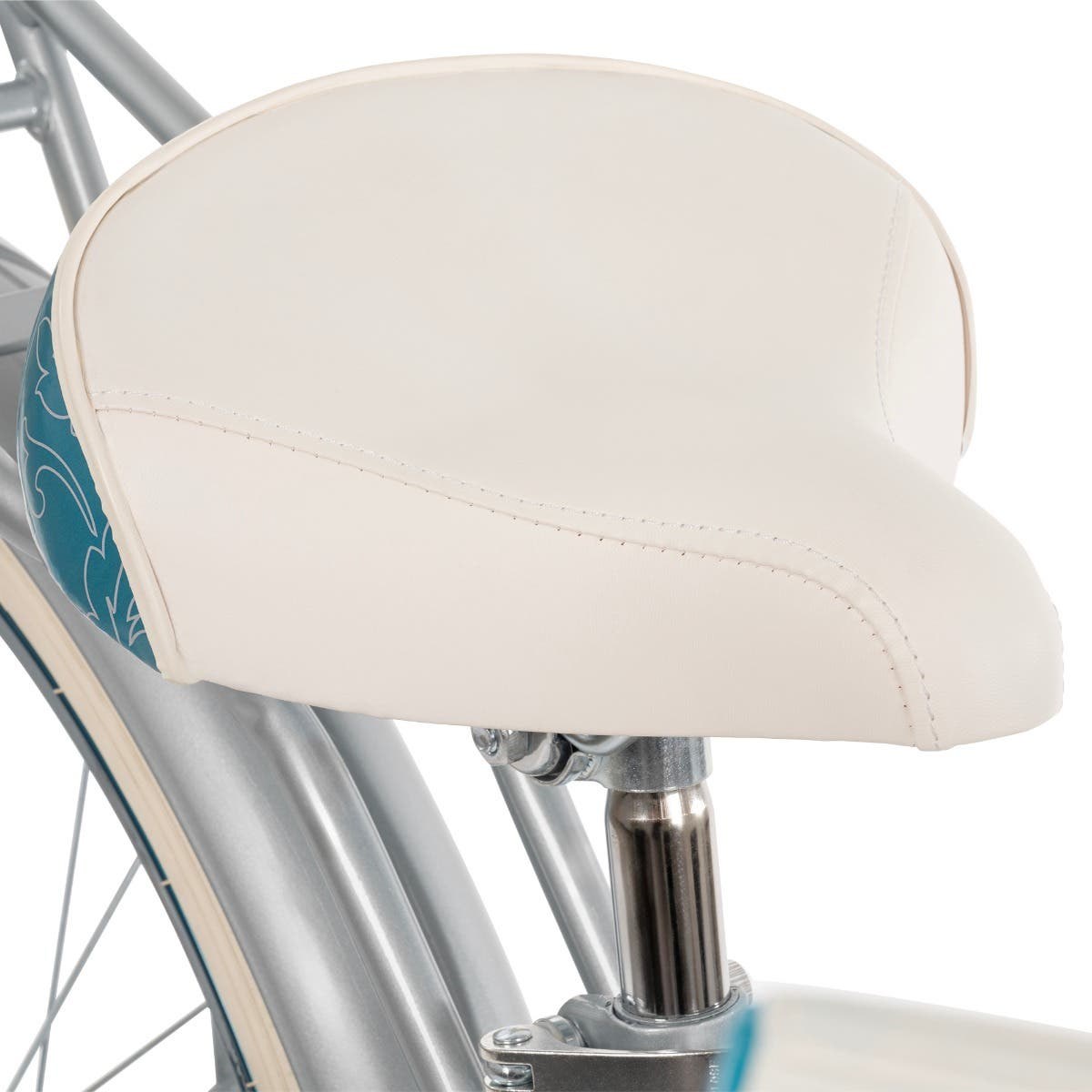 Huffy Deluxe Beach Cruiser, 26-Inch, Silver