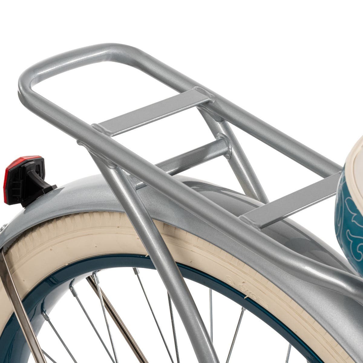 Huffy Deluxe Beach Cruiser, 26-Inch, Silver