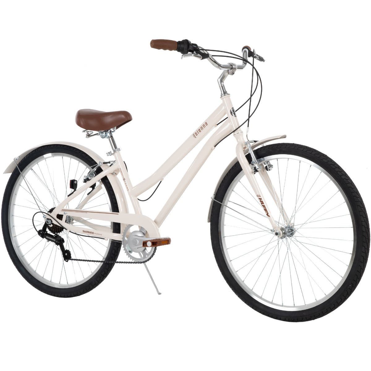 Huffy Sienna Comfort Bike, 27.5-Inch, Cream