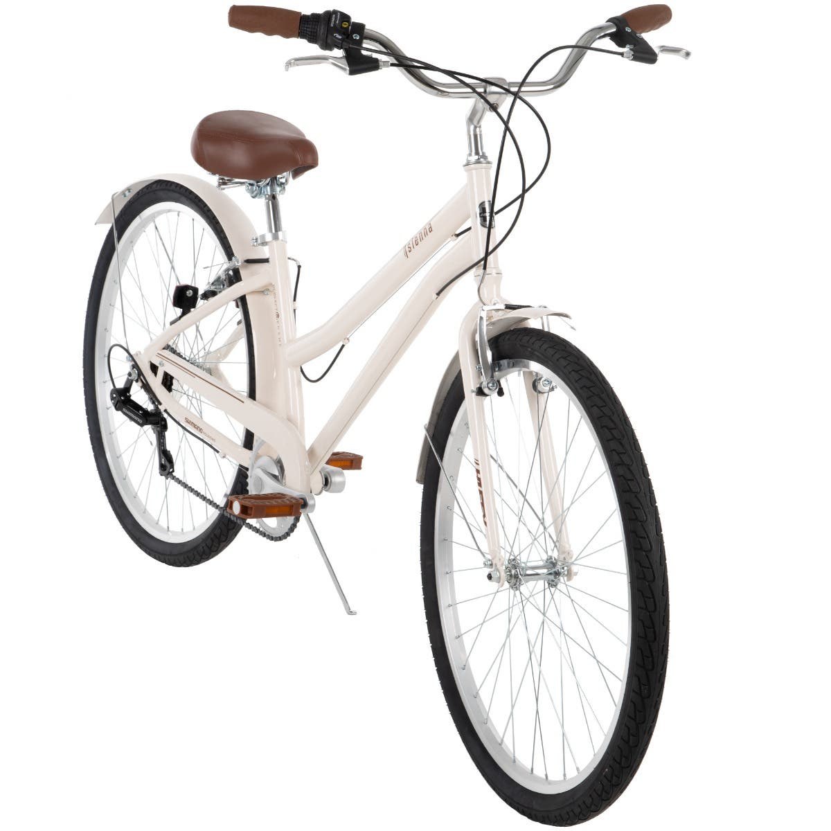 Huffy Sienna Comfort Bike, 27.5-Inch, Cream