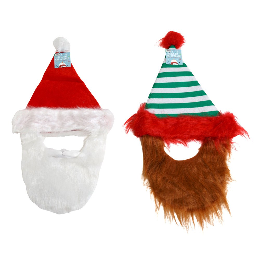 Santa or Elf Hat with Beard