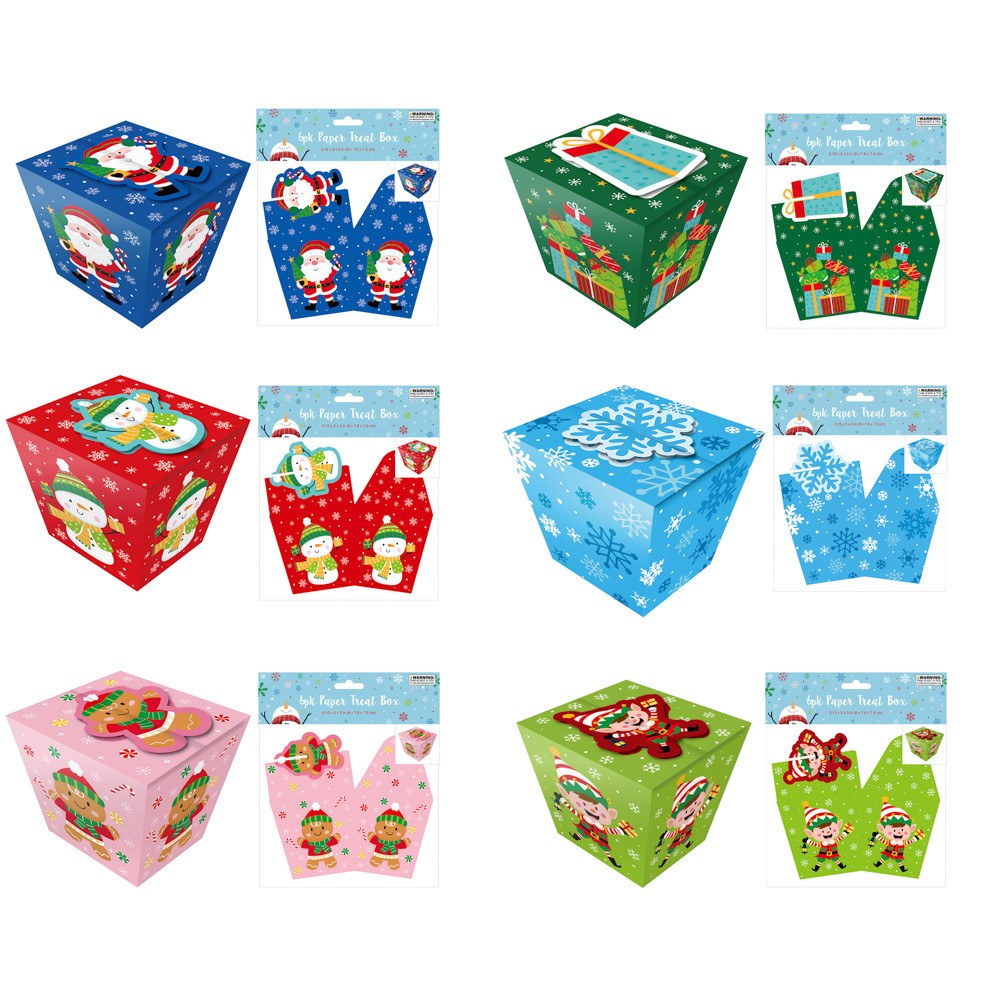 Christmas Treat Boxes - 6 Pack