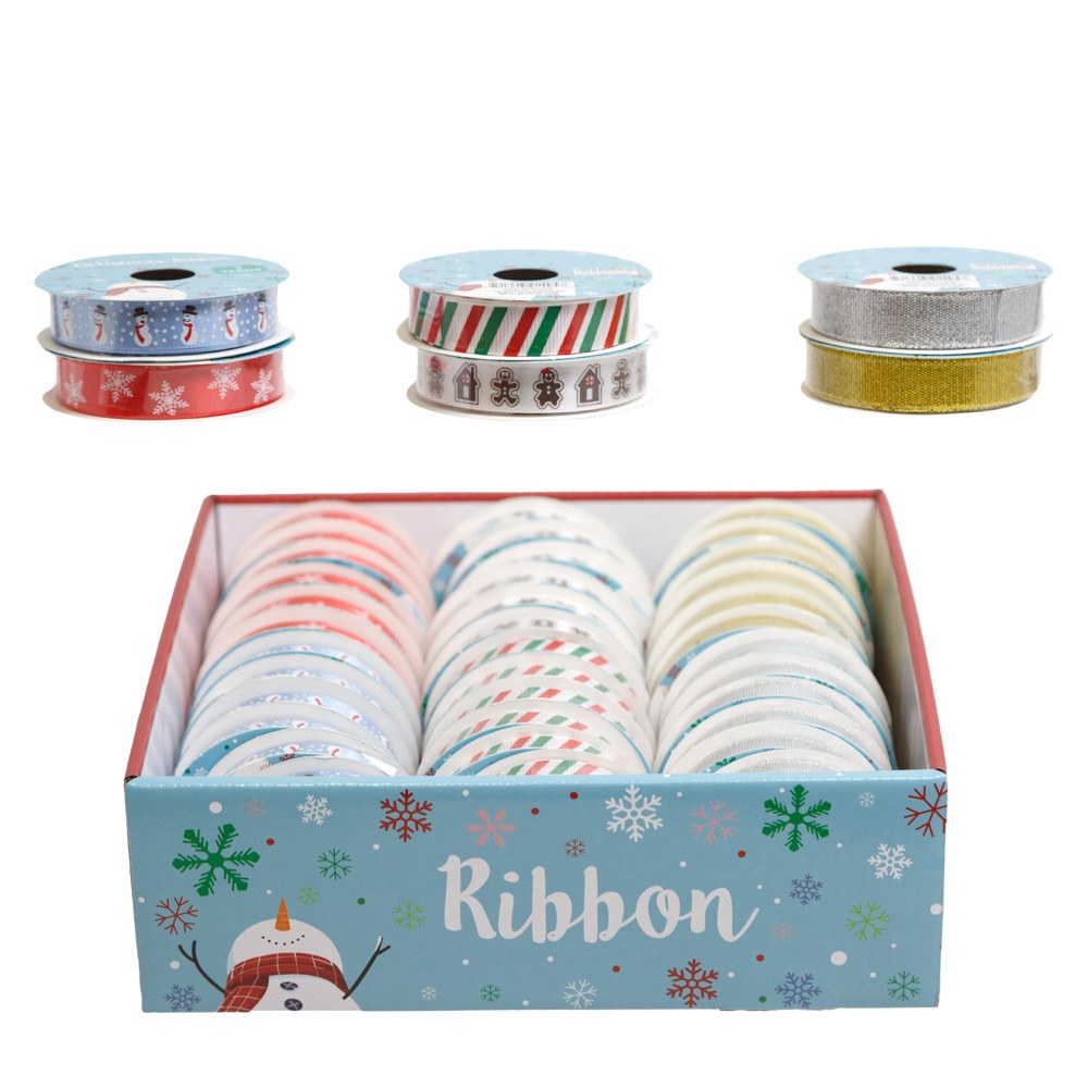 Christmas Printed Ribbon - 3 yd