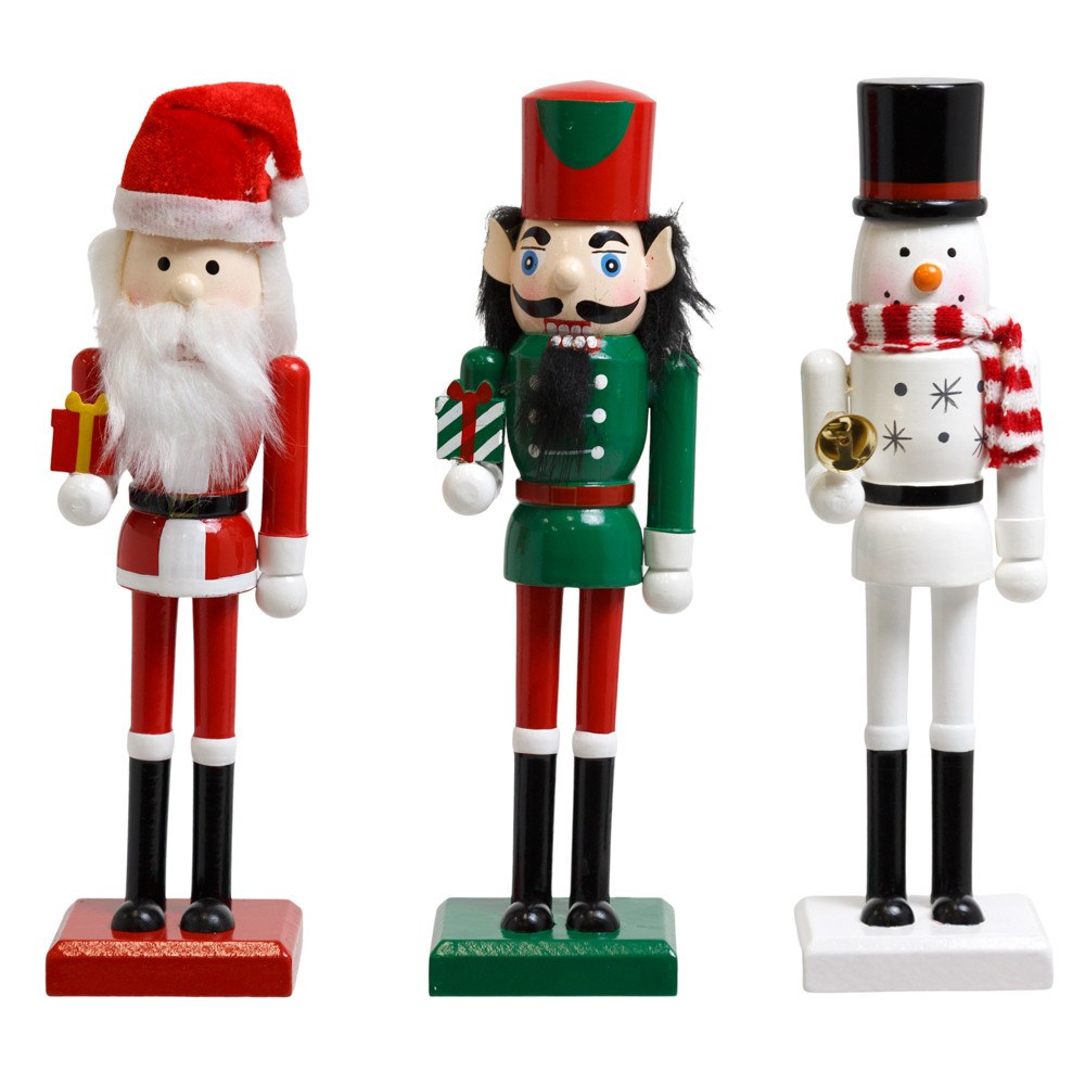 Wooden Christmas Nutcracker - 10 in