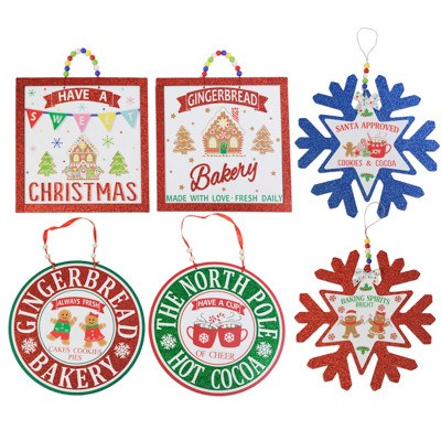 Gingerbread-Themed Christmas Hanging Decoration