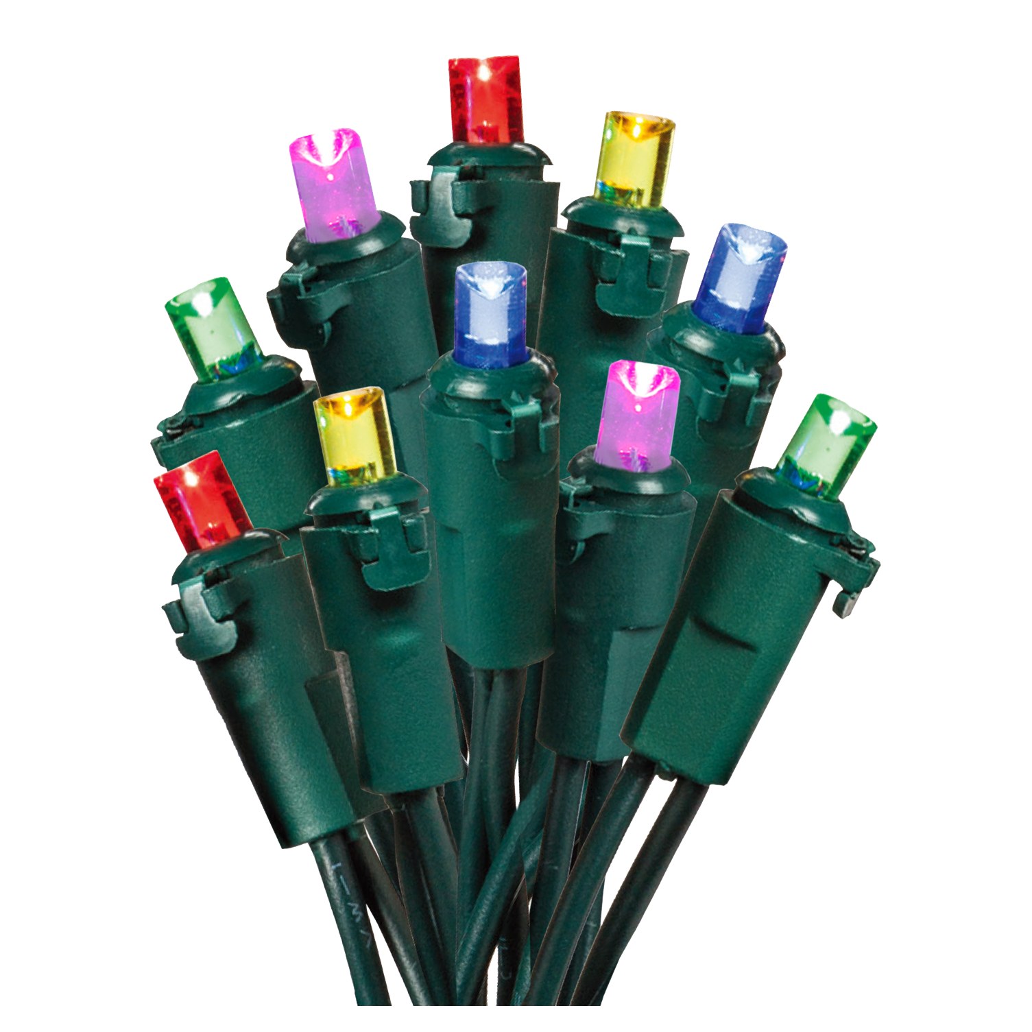 Hometown Holidays LED Light Set, 70 Lights, Blue/Green/Orange/Red/Yellow