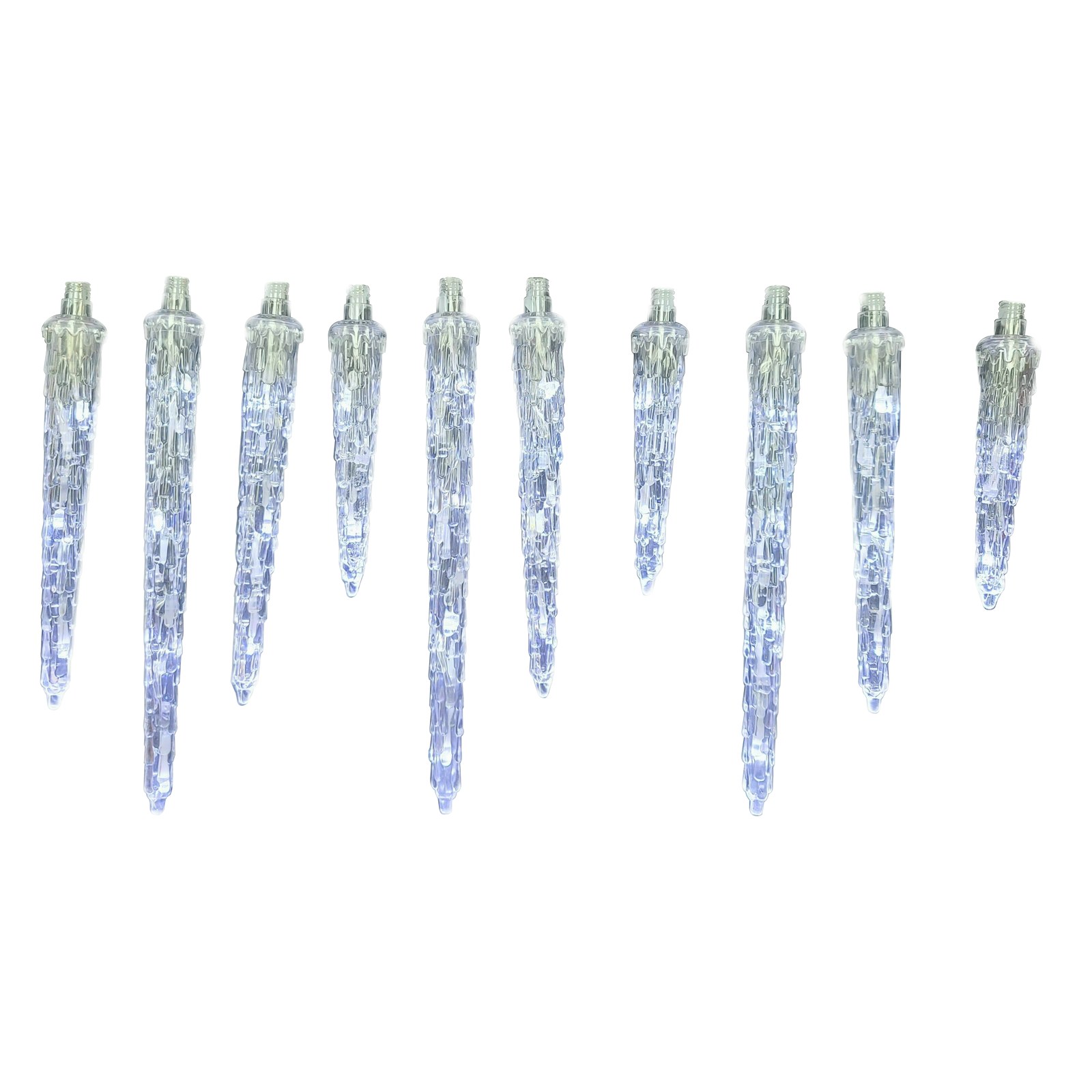 Santas Forest LED Hanging Icicle Lights, 50 Lights, Cool White
