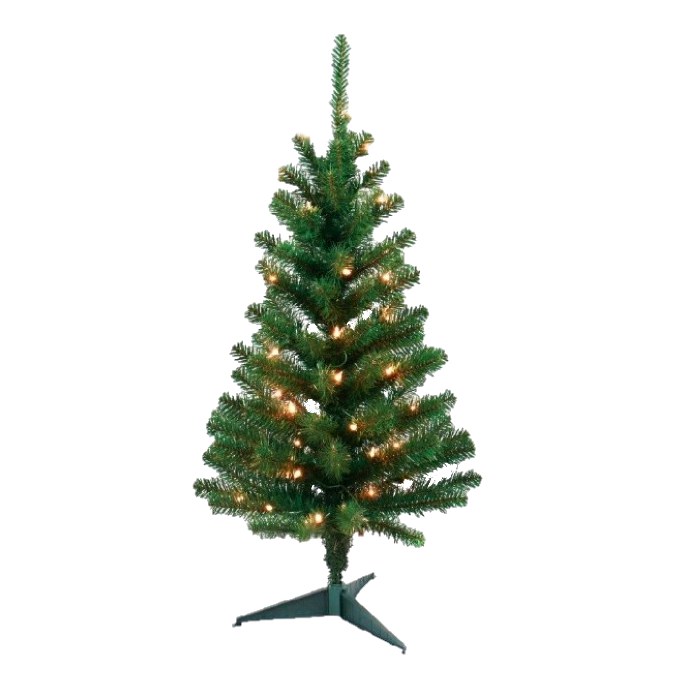 Hometown Holidays Pre-Lit Tillamook Fir Tree, 24 in