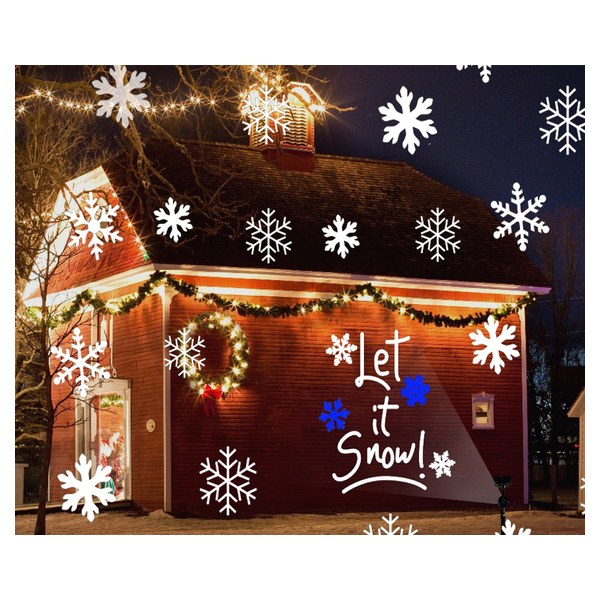 Hometown Holidays Snowfall Motion LED Projector, White