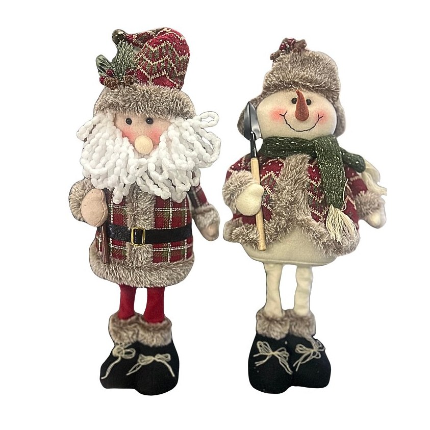 Santas Forest Standing Snowman or Santa Decoration, 20 in