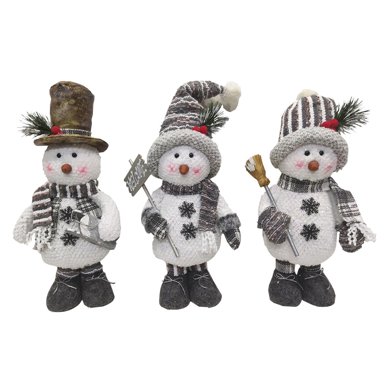 Hometown Holidays Plush Standing Snowman