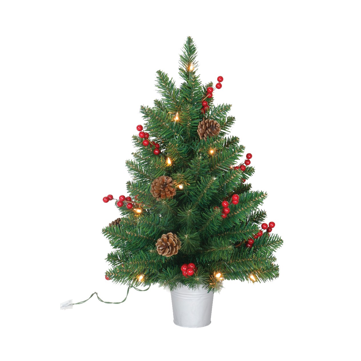 Hometown Holidays Pre-Lit Christmas Tree in Bucket