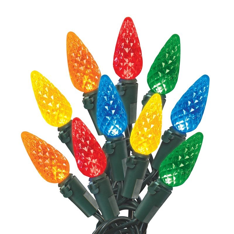 Santas Forest Light Spool, 70 Lights, Multi-Color, 48 ft