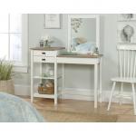 White Bedroom Vanity with Mirror - Sauder