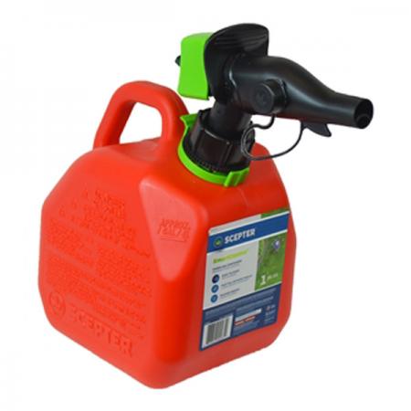 Scepter FR1G101 Gas Can, 3.8 L Capacity, HDPE, Red