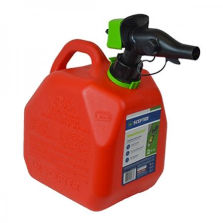 Scepter FR1G201 Gas Can, 7.6 L /2 gl Capacity, HDPE, Red
