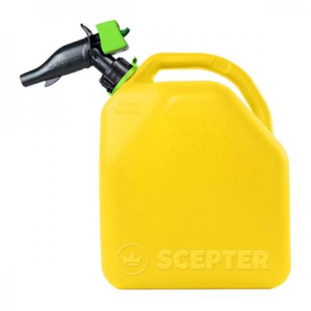  Scepter FR1D501 Diesel Container, 5 gal, HDPE, Yellow