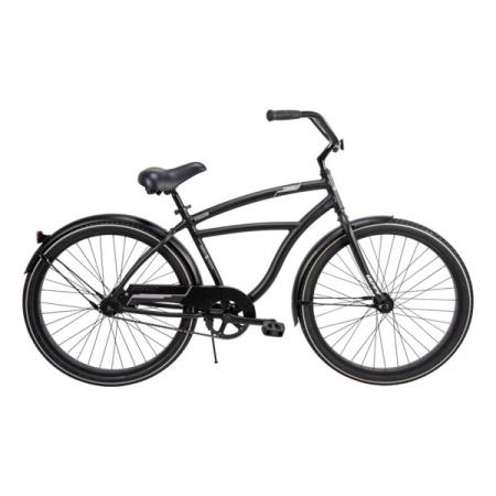 HUFFY Cruiser Bicycle, Men's Lightweight Aluminum Frame, Matte Black, 26 In