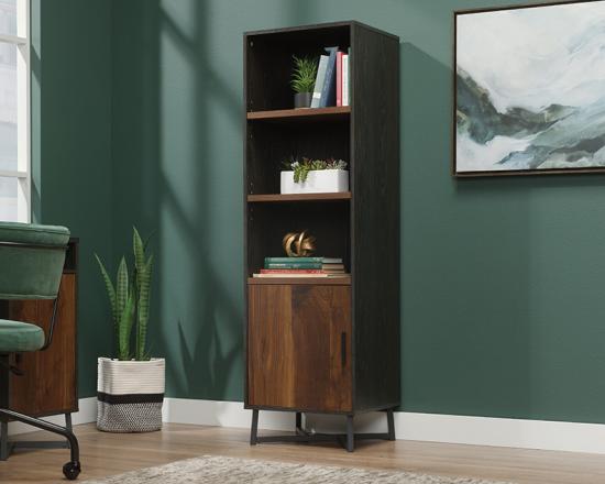 Bookcase W/ Door - Brew Oak