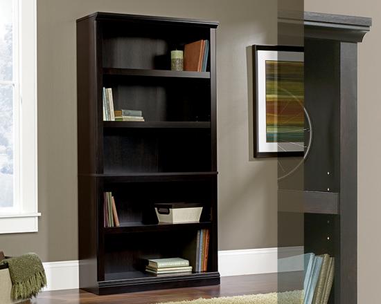 5 Shelf Bookcase - Estate Black